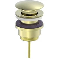 Донный клапан для раковины Wonzon & Woghand WW-88SS07-BG универсальный, золотой матовый