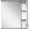 Зеркальный шкаф Misty Лувр П-Лвр03065-1504П 65x80 см R, с подсветкой, выключателем, серый матовый - 2