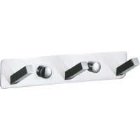 Планка с крючками Wonzon & Woghand WW-9385-3 для ванны, хром