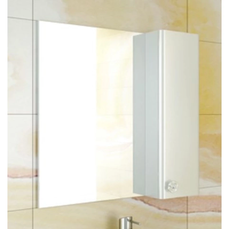 Зеркальный шкаф 70x75 см белый глянец Comforty Флоренция 00003130350