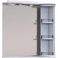 Зеркальный шкаф Vigo Callao zsh.CAL.70.El 70,6x70,1 см R, с подсветкой, выключателем, белый глянец/белый матовый