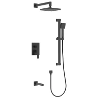 Душевой комплект 226 мм Rush Thira TR3635-60Black