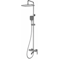 Душевая система Gappo G2418-29 320x210 мм, со смесителем, оружейная сталь