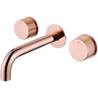 Смеситель для раковины Abber Wasser Kreis AF81122RG встраиваемый, розовое золото