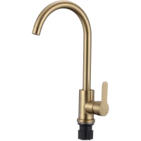 Смеситель для кухни Fmark FS8232C золотой матовый