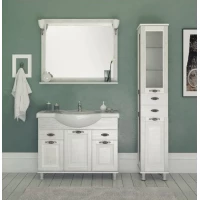 Тумба жасмин/серебро 104,5 см Aquanet Тесса 00185808