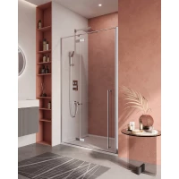 Душевая дверь Cezares Liner LINER-B-12-120-C-Cr-L 120 см L, профиль хром, стекло прозрачное