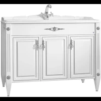 Тумба белый матовый серебряная патина 108,7 см Belux Империя Н 105 4810924221070