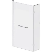 Шторка на ванну Damixa Skyline DX35WBS-D7W1-150MT 80 см, профиль хром, стекло прозрачное