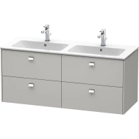 Тумба бетонно-серый матовый 129 см Duravit Brioso BR410601007