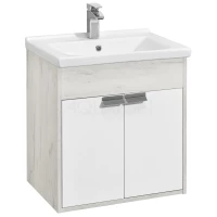 Тумба белый глянец/дуб крафт 58,2 см Акватон Флай 1A237301FAX10