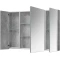 Зеркальный шкаф 100x71 см бетон R Belux Стокгольм ВШ 100 4810924276100 - 3