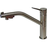 Смеситель для кухни Zorg ZR 401 KF SATIN с подключением к фильтру, сатин