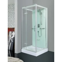 Душевая кабина WeltWasser Maine-1 10000001066 90x90x227 см, без крыши, низкий поддон, профиль хром, стекло прозрачное