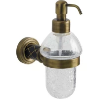 Дозатор для жидкого мыла Boheme Murano 10912-B-BR 200 мл, настенный, бронза/черный