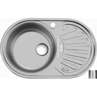 Кухонная мойка полированная сталь Ukinox Фаворит FAP770.480 -GW8K 2L