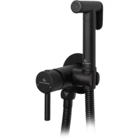 Гигиенический душ Grocenberg GB001BL со смесителем, черный матовый