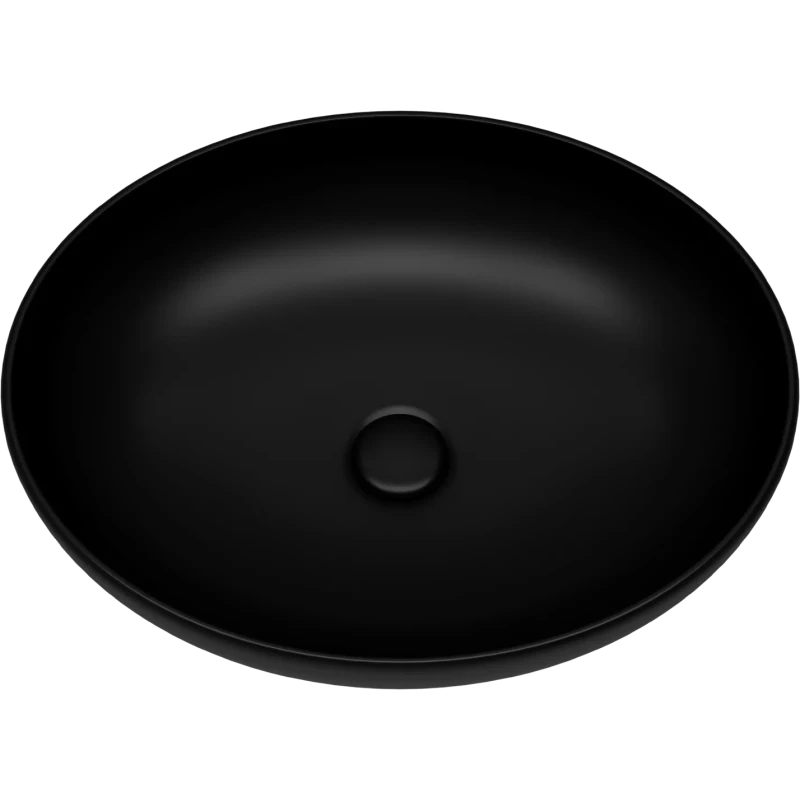 Раковина-чаша Misty MLN-320316MB 52x39,5 см, накладная, черный матовый
