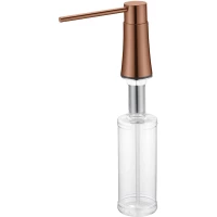 Дозатор для жидкого мыла Boheme 630-BRB 300 мл, встраиваемый, для кухни, бронза матовая