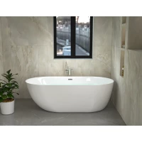 Акриловая ванна Ceruttispa Como CT7386 170x75 см, отдельностоящая, белый