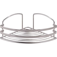 Полка для ванной Tekno-tel BK081SSM 20x20 см, угловая, нержавеющая сталь