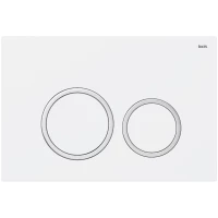 Кнопка смыва IDDIS Unifix UNI03WCi77 для инсталляции, белый матовый/хром/белый матовый