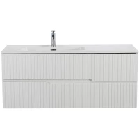 Тумба под раковину Cezares Duet DUET-N-1200-2C-SO-BL-L 120 см L, подвесная, Bianco Lucido