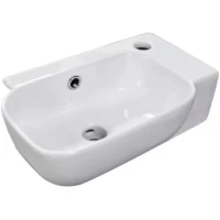 Раковина CeramaLux 78580L 40x25 см L, рукомойник, белый