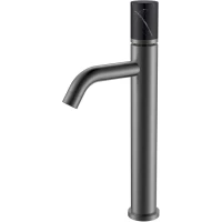 Смеситель для раковины Boheme Stick Mramor Black 122-GM-MR-B графит матовый/черный мрамор