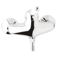 Смеситель для душа хром, ручка белая Cezares Elite ELITE-DM-01-Bi