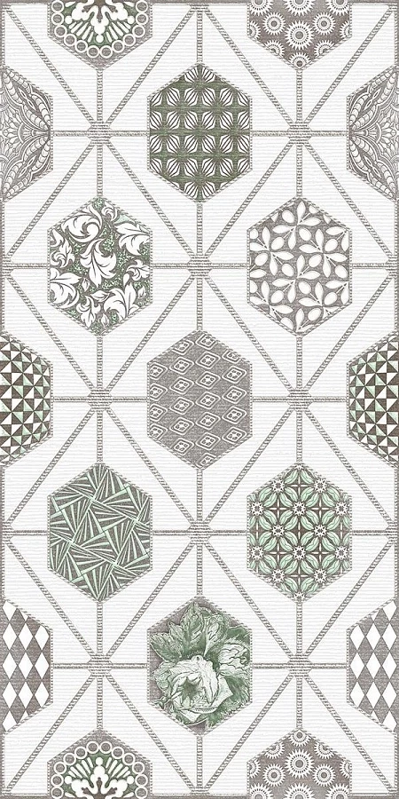Декор Azori Devore Light Geometria 31,5x63 декор azori stone geometria 31 5x63