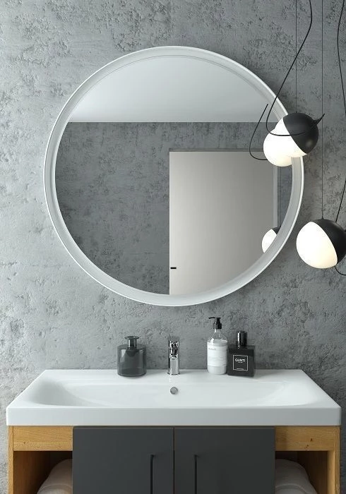 Зеркало 100x100 см Art&Max Napoli AM-Nap-1000-DS-F-White зеркало genglass evelum white ggm 01 3