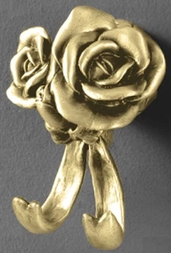 Крючок двойной золото Art&Max Rose AM-0912-Do