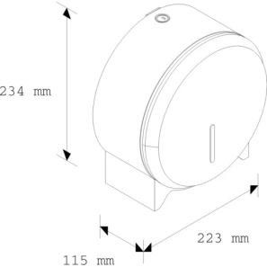 Изображение товара диспенсер туалетной бумаги merida stella mini bsm201