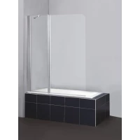 Шторка для ванны BelBagno Sela 120 см текстурное стекло SELA-V-11-120/140-Ch-Cr-L