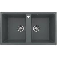 Кухонная мойка Ulgran U-708-343 86x51 см, антрацит