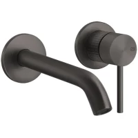 Смеситель для раковины Gessi Gessi316 54283#707 встраиваемый, без донного клапана, черный хром матовый