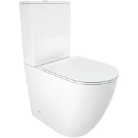 Унитаз-компакт Ceruttispa Bella CT8709 безободковый, с сиденьем микролифт, белый