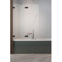 Шторка для ванны Radaway Essenza Pro Black PND II 100 Left 10102100-54-01L прозрачное