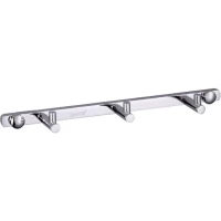 Планка с крючками Gappo G202-3 для ванны, хром