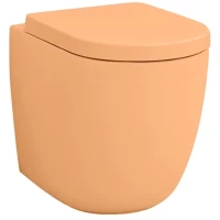 Приставной безободковый унитаз Artceram File 2.0 FLV005 13 00 arancio cammeo