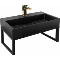 Консоль с раковиной Rea Goya REA-U8779+U6534 черный