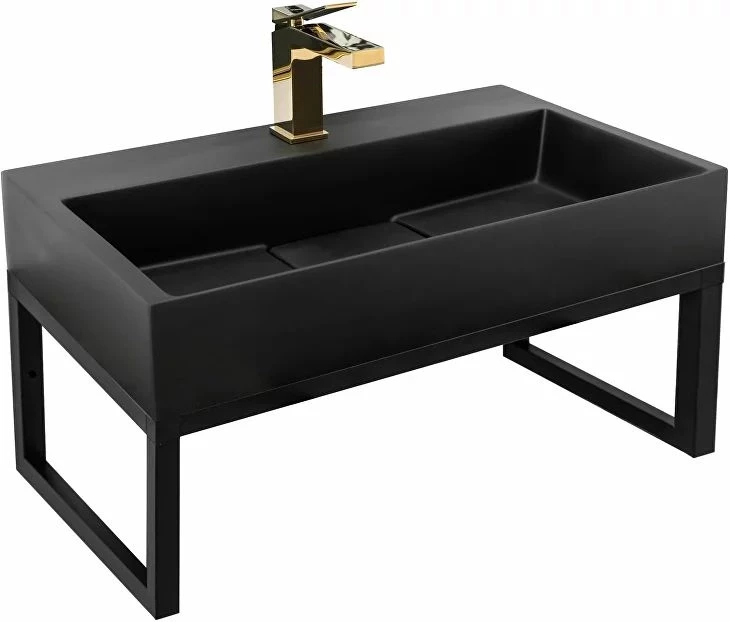 

Консоль с раковиной Rea Goya REA-U8779+U6534 черный