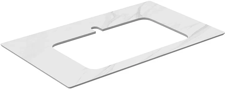 

Столешница 80 см белый матовый для раковин встраиваемых сверху Kerama Marazzi Plaza Classic Монте Тиберио PL2.SG507120R\80