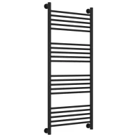 Полотенцесушитель водяной 1200x500 перемычка выгнутая черный матовый Сунержа Богема+ 31-0221-1250