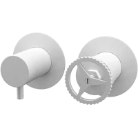 Смеситель для ванны Remer Chrono CH92ZPBO встраиваемый, белый матовый