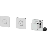 Термостат для ванны Remer Absolute AU99D2PKBNO встраиваемый, черный матовый