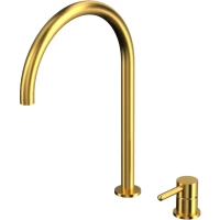 Смеситель для раковины Whitecross Y Y1218GLB без донного клапана, золотой матовый