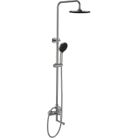 Душевая система Esko Lagos ST205LGGM 230 мм, со смесителем, оружейная сталь матовый