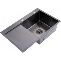 Кухонная мойка Splenka S704.7850.09 78x50 см, графит матовый